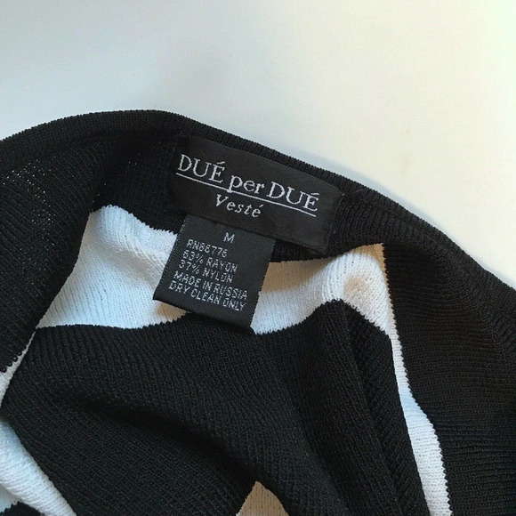 Vintage Due per Due Striped Cardigan M - Picture 7 of 7